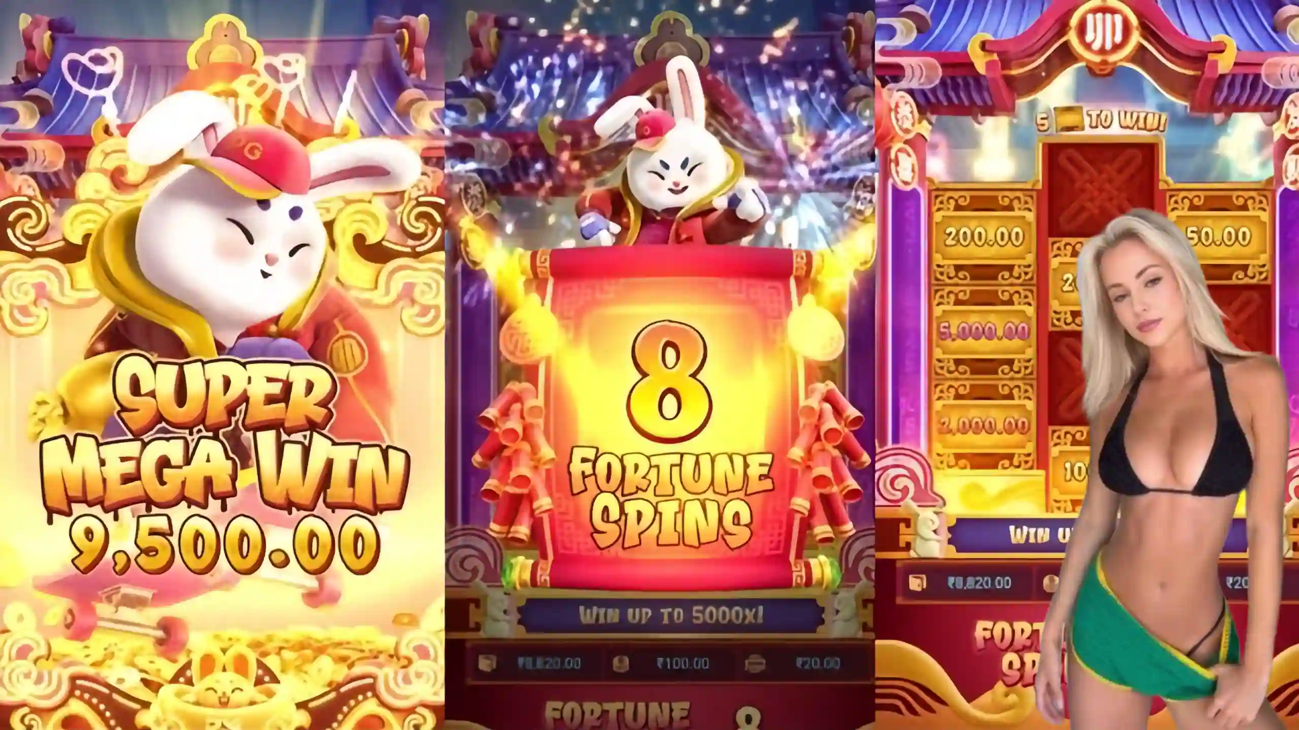 Wild Expansivo Fortune Rabbit kf678 - Coelho Dourado que Expande
